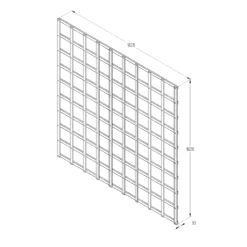 6ft Pine Trellis Panel, Pack Of 3 (W)183cm X (H)183cm 5 6ft Pine Trellis Panel, Pack Of 3 (W)183cm X (H)183cm -Garden & Outdoors 6ft pine trellis panel pack of 3 w 183cm x h 183cm5013053173367 18bq