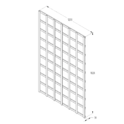 6ft Pine Trellis Panel, Pack Of 5 (W)120cm X (H)183cm -Garden & Outdoors 6ft pine trellis panel pack of 5 w 120cm x h 183cm5013053173350 18bq