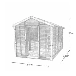 Adman Steel Sheds Multigrow 9.4x12 Greenhouse With Adjustable Vent -Garden & Outdoors adman steel sheds multigrow 9 4x12 greenhouse with adjustable vent5391538910394 01t bq