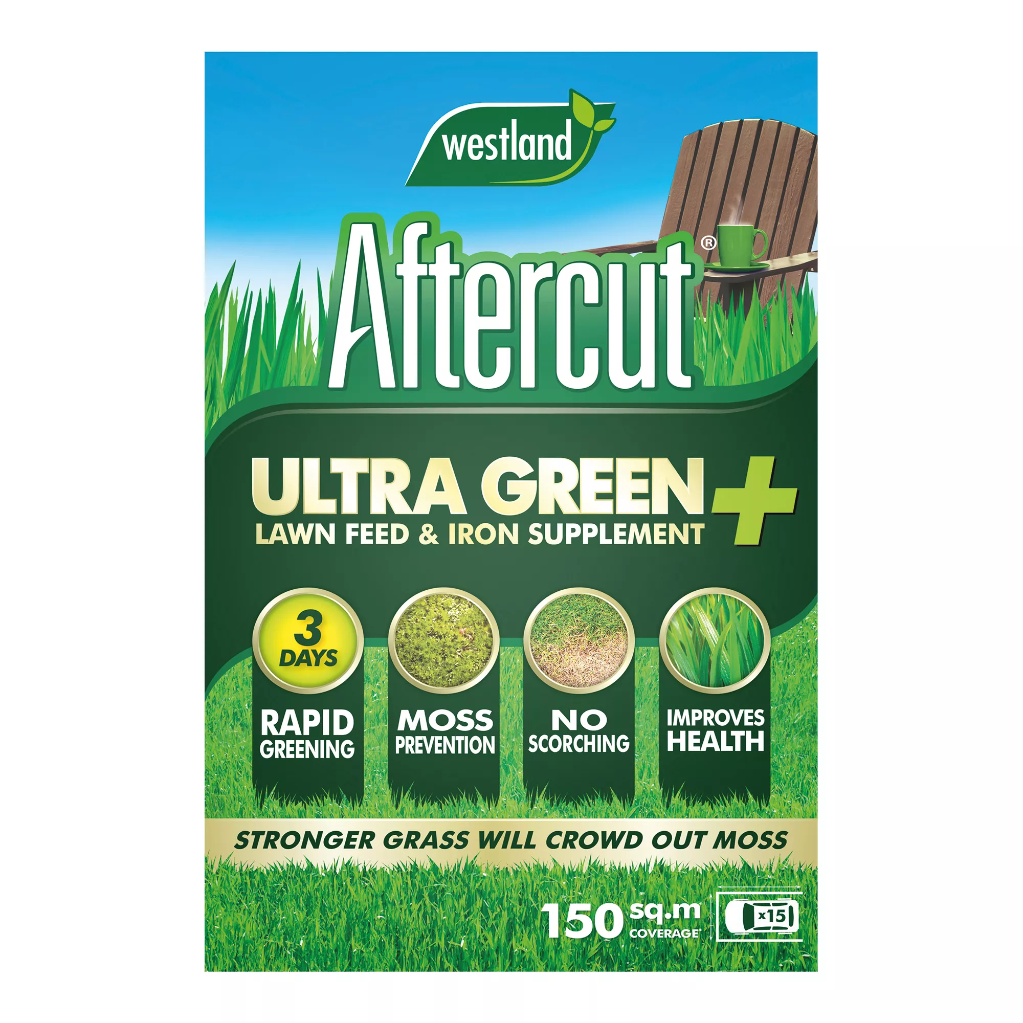 Aftercut Ultra Green Lawn Fertiliser 150m² 5.25kg 2 Aftercut Ultra Green Lawn Fertiliser 150m² 5.25kg - Image 2