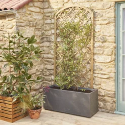 Arched Pine Trellis Panel (W)90cm X (H)180cm -Garden & Outdoors arched pine trellis panel w 90cm x h 180cm3663602430346 03bq