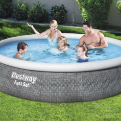 Bestway Fast Set Polyvinyl Chloride (PVC) Family Fun Pool (W) 3.96m X (L) 3.96m -Garden & Outdoors bestway fast set polyvinyl chloride pvc family fun pool w 3 96m x l 3 96m6942138968316 02i bq