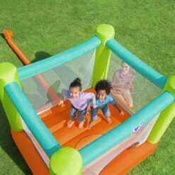 Bestway Multicolour Small Rectangular Bouncy Castle -Garden & Outdoors bestway multicolour small rectangular bouncy castle6941607304198 04i