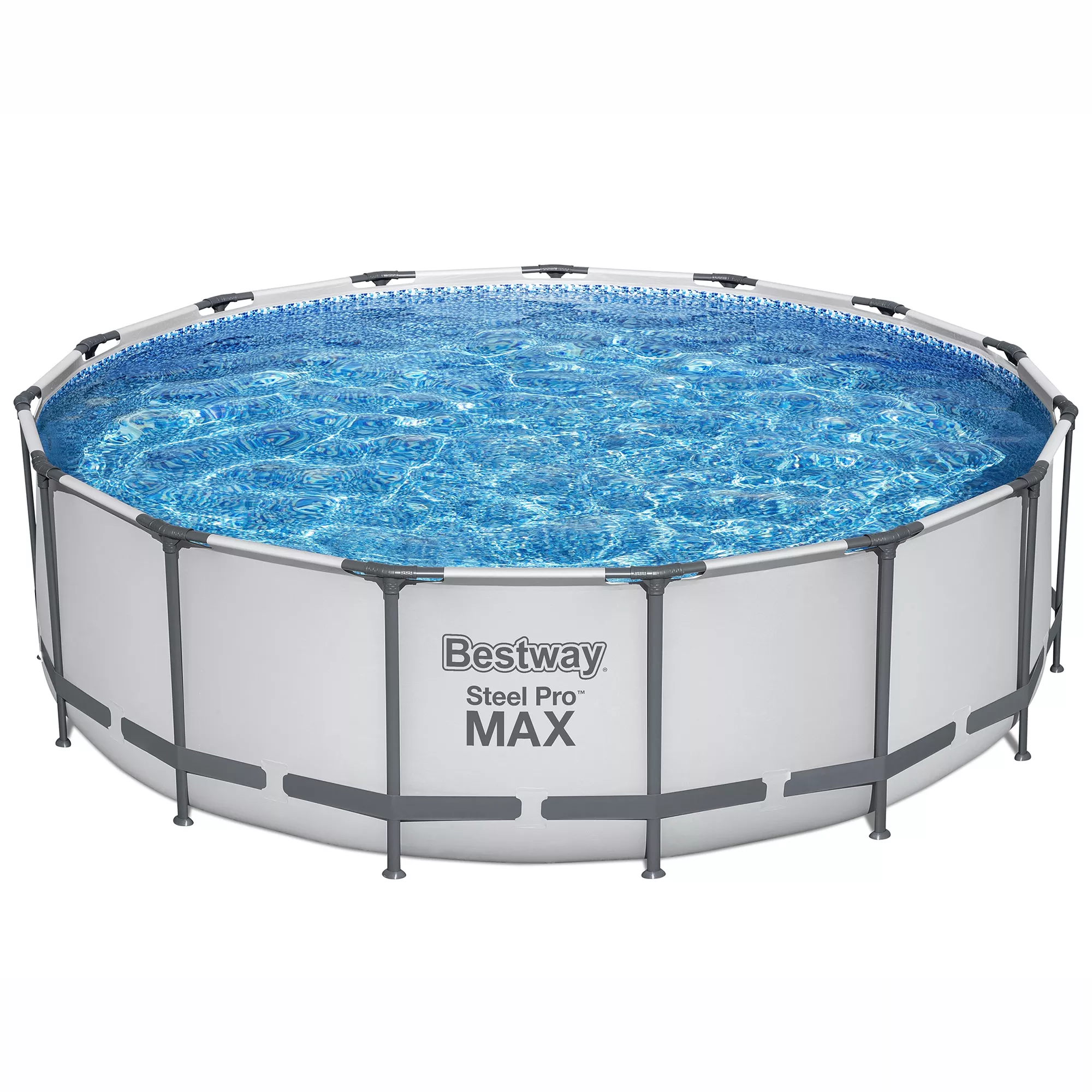 Bestway Steel Pro MAX™ Plain Polyvinyl Chloride (PVC) & Steel Pool (W) 4.57m X (L) 4.57m 1 Bestway Steel Pro MAX™ Plain Polyvinyl Chloride (PVC) & Steel Pool (W) 4.57m X (L) 4.57m