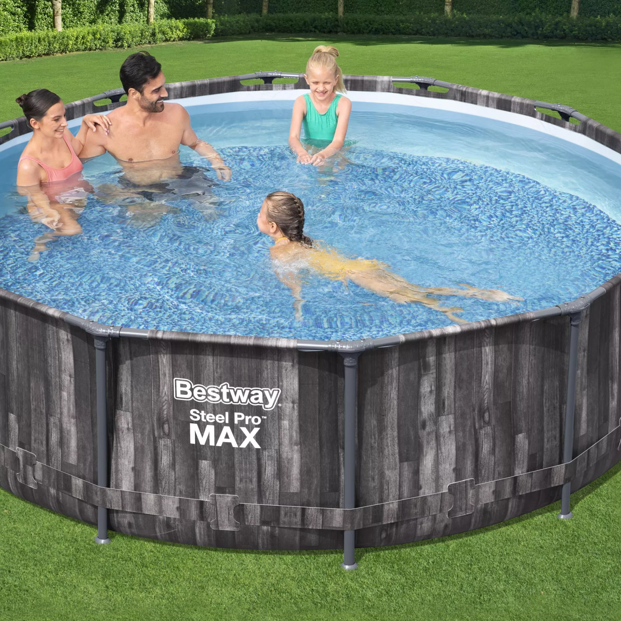 Bestway Steel Pro Max Polyvinyl Chloride (PVC) Family Swimming Pool (W) 3.66m X (L) 3.66m 2 Bestway Steel Pro Max Polyvinyl Chloride (PVC) Family Swimming Pool (W) 3.66m X (L) 3.66m - Image 2