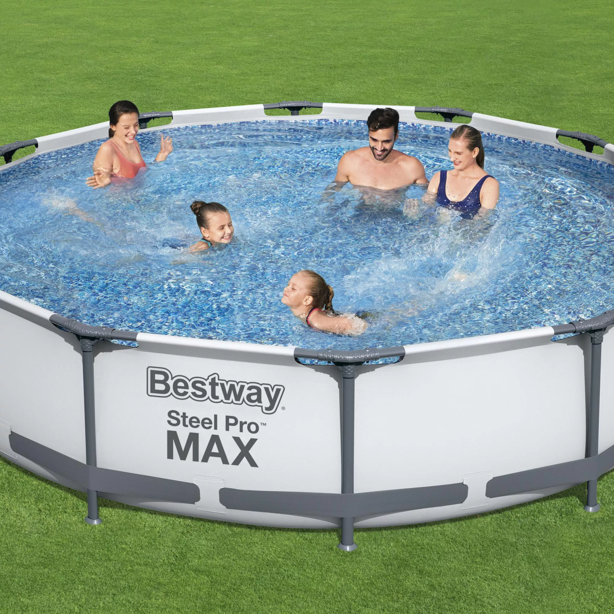 Bestway Steel Pro Max Polyvinyl Chloride (PVC) Family Swimming Pool (W) 3.97m X (L) 3.66m 4 Bestway Steel Pro Max Polyvinyl Chloride (PVC) Family Swimming Pool (W) 3.97m X (L) 3.66m - Image 4
