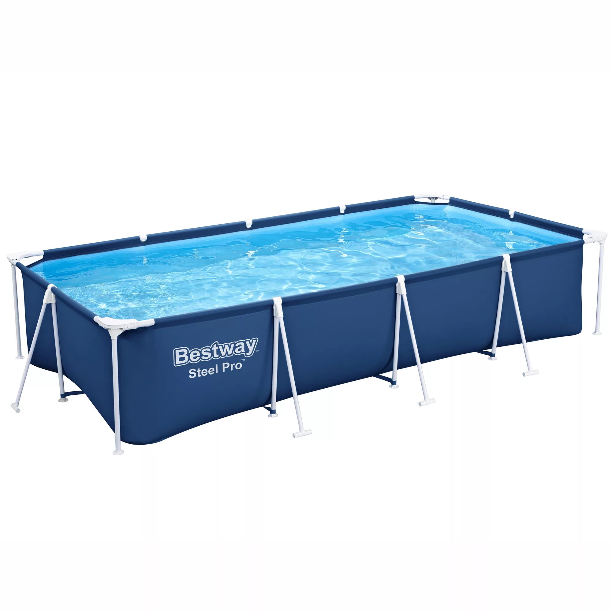 Bestway Steel Pro® Plain Polyvinyl Chloride (PVC) & Steel Pool (W) 2.11m X (L) 4m 1 Bestway Steel Pro® Plain Polyvinyl Chloride (PVC) & Steel Pool (W) 2.11m X (L) 4m
