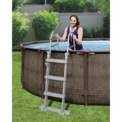 Bestway Steel Pro Rattan Print Metal & Plastic Pool 13 Bestway Steel Pro Rattan Print Metal & Plastic Pool -Garden & Outdoors bestway steel pro rattan print metal plastic pool6942138986228 03i bq