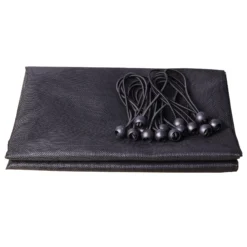 Black Polyester (PES) & PVC Garden Screen (H)1m (W)3m -Garden & Outdoors black polyester pes pvc garden screen h 1m w 3m5059340679921 07c