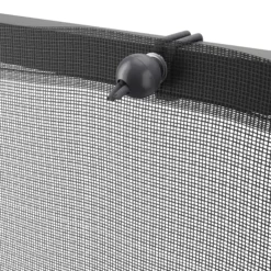 Black Polyester (PES) & PVC Garden Screen (H)1m (W)3m -Garden & Outdoors black polyester pes pvc garden screen h 1m w 3m5059340679921 38c