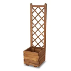 Blooma Bopha Brown Wooden Square Planter -Garden & Outdoors blooma bopha brown wooden square planter3663602701460 02bq