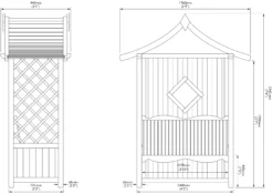 Blooma Elegant Arbour, (H)2340mm (W)1760mm (D)940mm - Assembly Service Included 7 Blooma Elegant Arbour, (H)2340mm (W)1760mm (D)940mm - Assembly Service Included -Garden & Outdoors blooma elegant arbour h 2340mm w 1760mm d 940mm assembly service included5397007111620 01t bq