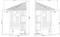 Blooma Elegant Corner Arbour, (H)2500mm (W)1730mm (D)1730mm - Assembly Service Included -Garden & Outdoors blooma elegant corner arbour h 2500mm w 1730mm d 1730mm assembly service included5397007111743 01t bq