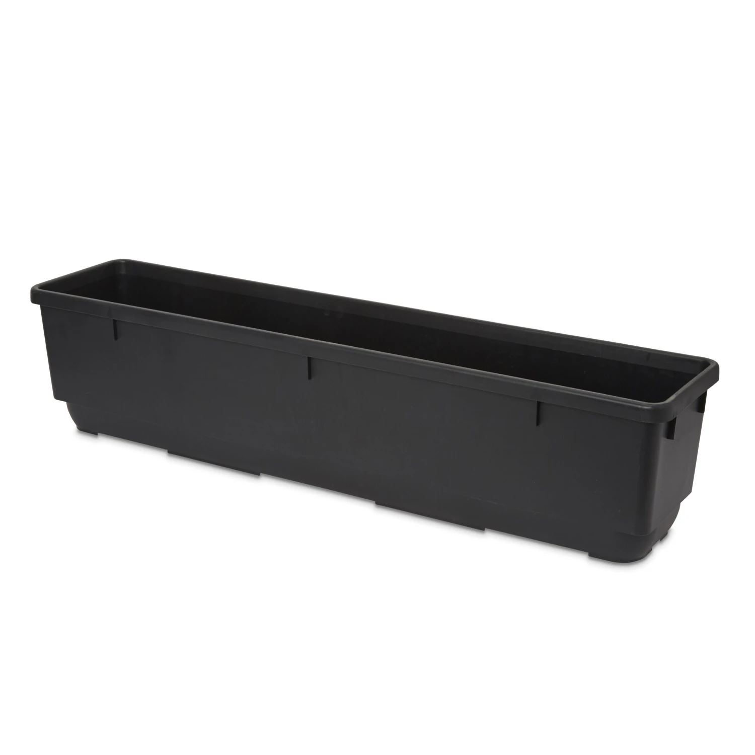 Blooma Florus Black Plastic Bell Rectangular Trough 2 Blooma Florus Black Plastic Bell Rectangular Trough - Image 2