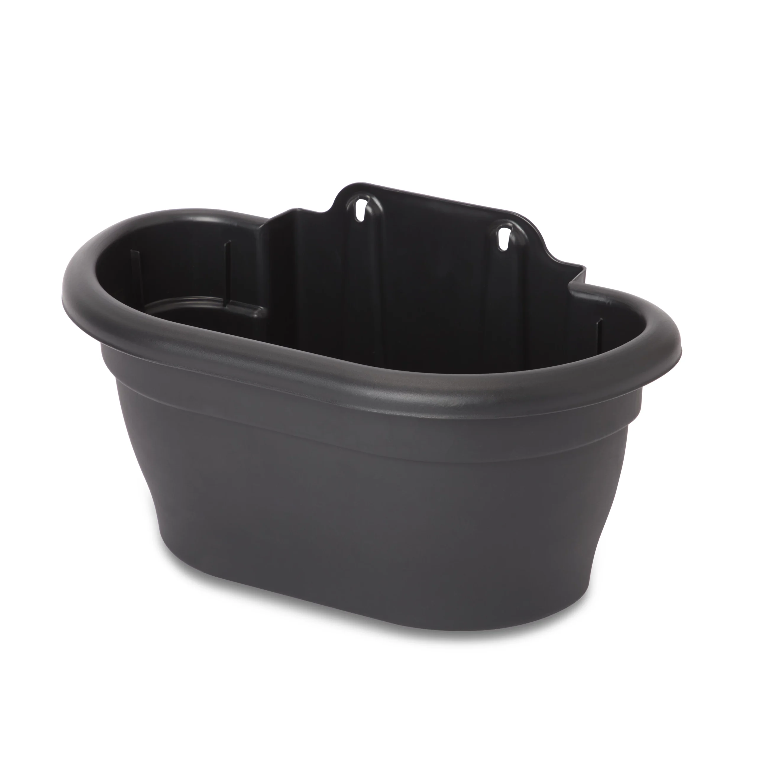 Blooma Florus Black Plastic Oval Trough 2 Blooma Florus Black Plastic Oval Trough - Image 2