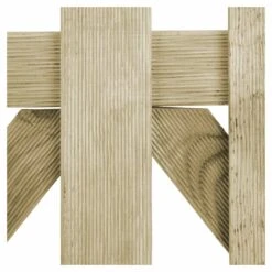 Blooma Mekong Wood Round Top Gate, (H)1m (W)1m -Garden & Outdoors blooma mekong wood round top gate h 1m w 1m3663602942665 37c