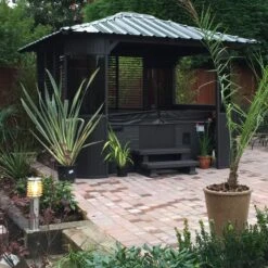 Canadian Spa Company Frazer Square Gazebo, (W)3.37m (D)3.37m - Assembly Required -Garden & Outdoors canadian spa company frazer square gazebo w 3 37m d 3 37m assembly required0700697209570 01i bq