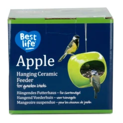 CJ Wildlife Ceramic Feeder Bird Mixes Green Apple Bird Feeder 0.5L -Garden & Outdoors cj wildlife ceramic feeder bird mixes green apple bird feeder 0 5l5051054276298 05c