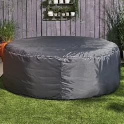 CleverSpa Grey Circular Hot Tub Cover -Garden & Outdoors cleverspa grey circular hot tub cover5019008882872 01i BQ