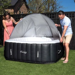 CleverSpa Grey Square Canopy (D) 1240mm -Garden & Outdoors cleverspa grey square canopy d 1240mm5019008882124 01i bq