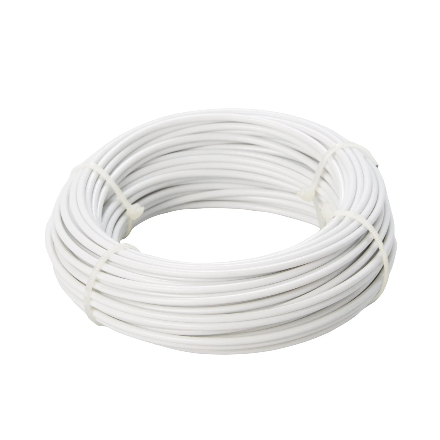 Diall White PVC & Steel Cable, (L)20m (Dia)1.7mm 1 Diall White PVC & Steel Cable, (L)20m (Dia)1.7mm
