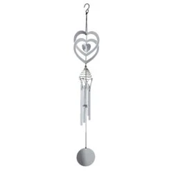 Flamboya Crystal Heart Wind Spinner 51cm