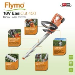 Flymo EasiCut 450 18V 450mm Cordless Hedge Trimmer -Garden & Outdoors flymo easicut 450 18v 450mm cordless hedge trimmer7392930760868 01t bq