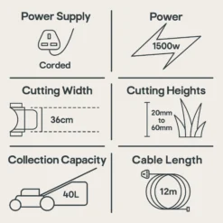 Flymo Speedi-Mo Corded Rotary Lawnmower 15 Flymo Speedi-Mo Corded Rotary Lawnmower -Garden & Outdoors flymo speedi mo corded rotary lawnmower7391736343046 01t EN bq