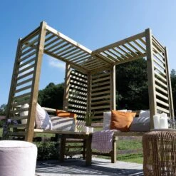 Forest Firenze Corner Arbour, (H)1970mm (W)1800mm (D)1800mm - Assembly Required 26 Forest Firenze Corner Arbour, (H)1970mm (W)1800mm (D)1800mm - Assembly Required -Garden & Outdoors forest firenze corner arbour h 1970mm w 1800mm d 1800mm assembly required5013053185049 04i bq