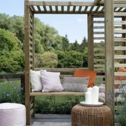 Forest Firenze Corner Arbour, (H)1970mm (W)1800mm (D)1800mm - Assembly Required 22 Forest Firenze Corner Arbour, (H)1970mm (W)1800mm (D)1800mm - Assembly Required -Garden & Outdoors forest firenze corner arbour h 1970mm w 1800mm d 1800mm assembly required5013053185049 40c bq