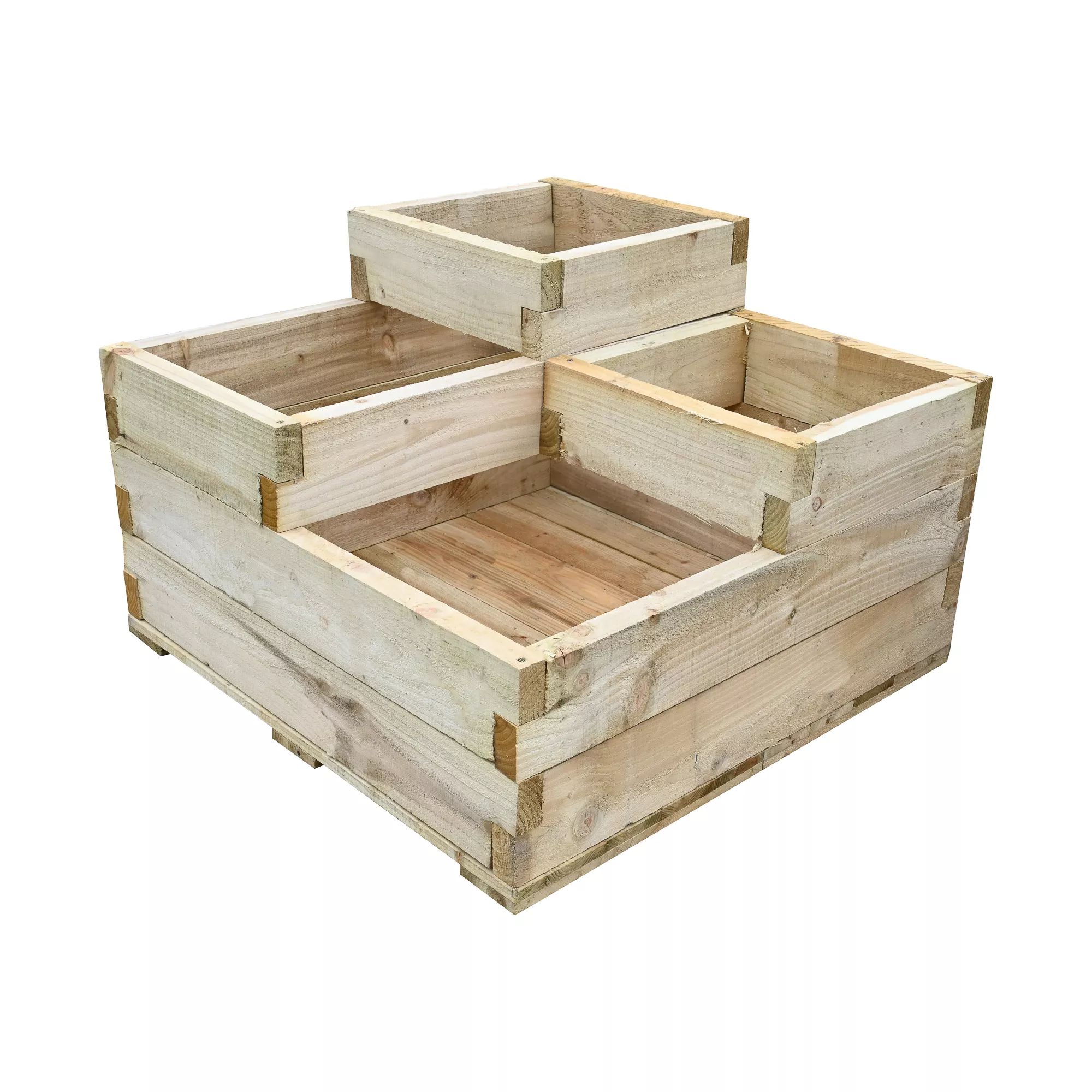 Forest Garden 0.9m X 0.9m Mixed Softwood Rectangular Raised Bed Kit 0.81m² 2 Forest Garden 0.9m X 0.9m Mixed Softwood Rectangular Raised Bed Kit 0.81m² - Image 2