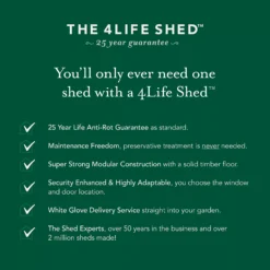 Forest Garden 10x20 Apex Pressure Treated Overlap Wooden Shed With Floor (Base Included) -Garden & Outdoors forest garden 10x20 apex pressure treated overlap wooden shed with floor base included 5013053192801 03t