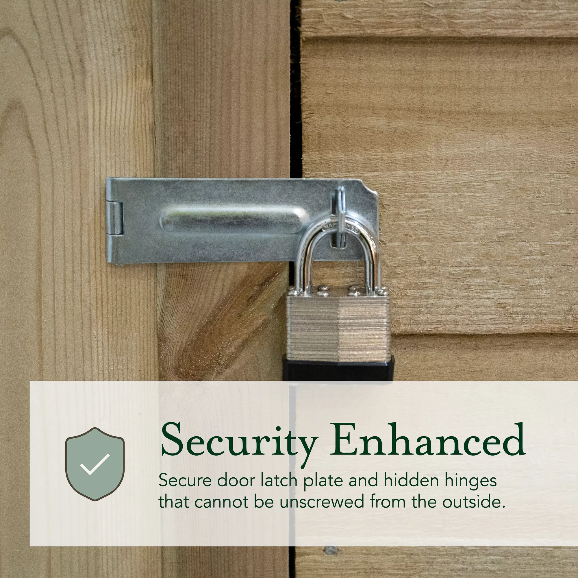 Forest Garden 10x6 Pent Pressure Treated Overlap Wooden Shed With Floor (Base Included) 7 Forest Garden 10x6 Pent Pressure Treated Overlap Wooden Shed With Floor (Base Included) - Image 7