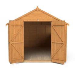 Forest Garden 12x8 Ft Apex Shiplap Wooden 2 Door 6 Windows Shed With Floor - Assembly Service Included -Garden & Outdoors forest garden 12x8 ft apex shiplap wooden 2 door 6 windows shed with floor assembly service included5013053178850 05c bq