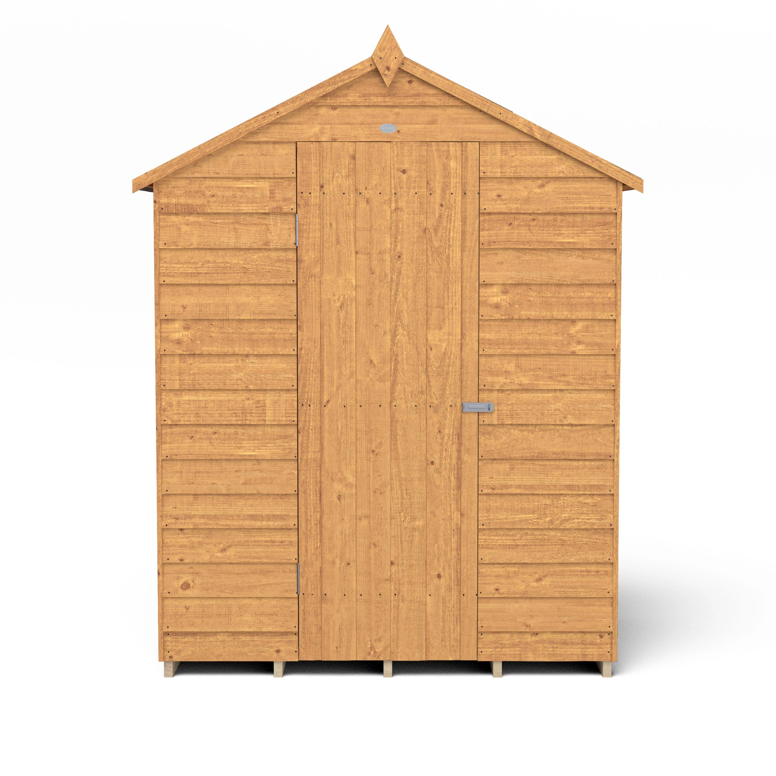 Forest Garden 5x3 Ft Apex Overlap Wooden Shed With Floor (Base Included) 3 Forest Garden 5x3 Ft Apex Overlap Wooden Shed With Floor (Base Included) - Image 3