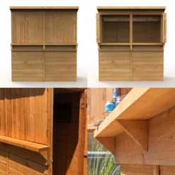 Forest Garden 6x3 Pent Dip Treated Shiplap Wooden Shed With Floor - Assembly Service Included -Garden & Outdoors forest garden 6x3 pent dip treated shiplap wooden shed with floor assembly service included5013053184073 37c