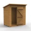 Forest Garden 6x4 Pent Dip Treated Shiplap Wooden Shed With Floor (Base Included) - Assembly Service Included