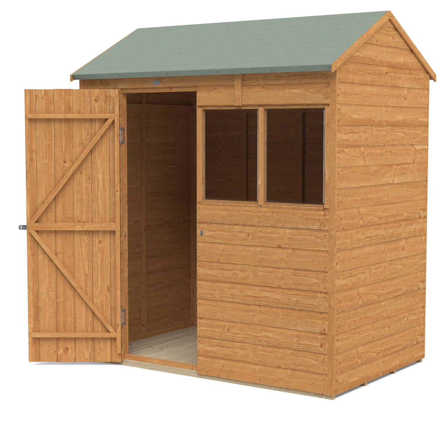 Forest Garden 6X4 Reverse Apex Dip Treated Shiplap Shed With Floor - Assembly Service Included 3 Forest Garden 6X4 Reverse Apex Dip Treated Shiplap Shed With Floor - Assembly Service Included - Image 3