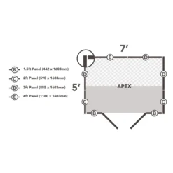 Forest Garden 7x5 Apex Dip Treated Shiplap Wooden Shed With Floor - Assembly Service Included -Garden & Outdoors forest garden 7x5 apex dip treated shiplap wooden shed with floor assembly service included5013053194140 01i