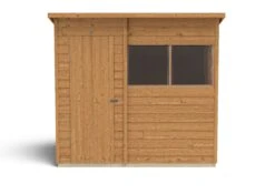 Forest Garden 7x5 Pent Dip Treated Overlap Wooden Shed With Floor (Base Included) - Assembly Service Included -Garden & Outdoors forest garden 7x5 pent dip treated overlap wooden shed with floor base included assembly service included5013053178461 02c bq