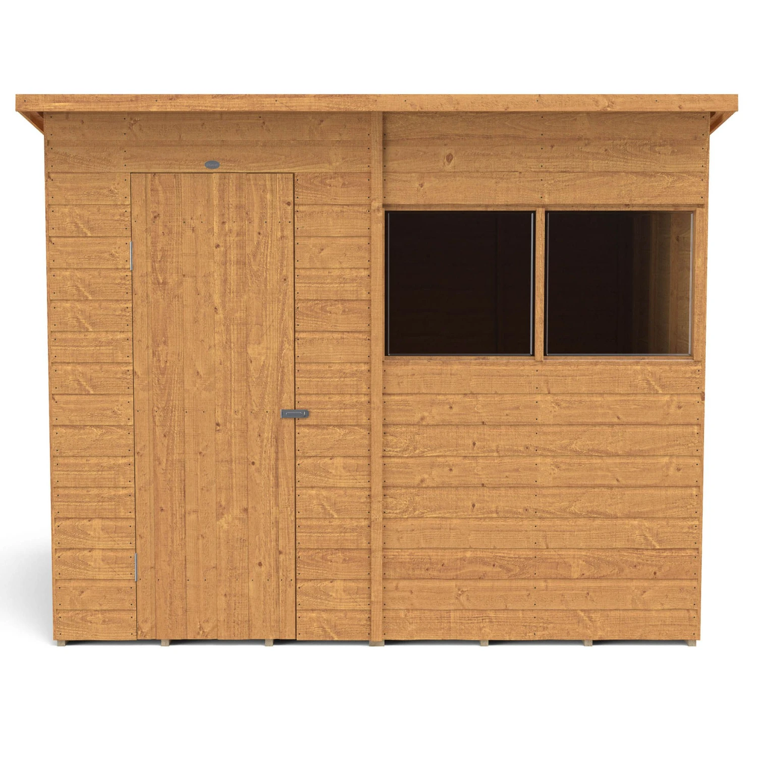Forest Garden 8x6 Ft Pent Shiplap Wooden 2 Windows Shed With Floor - Assembly Service Included 7 Forest Garden 8x6 Ft Pent Shiplap Wooden 2 Windows Shed With Floor - Assembly Service Included - Image 7