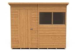 Forest Garden 8x6 Pent Dip Treated Overlap Wooden Shed With Floor (Base Included) 9 Forest Garden 8x6 Pent Dip Treated Overlap Wooden Shed With Floor (Base Included) -Garden & Outdoors forest garden 8x6 pent dip treated overlap wooden shed with floor base included 5013053178553 02c bq