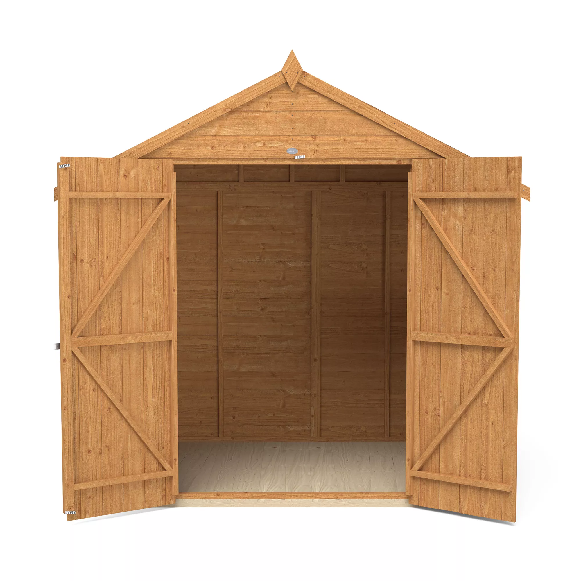 Forest Garden Delamere 7x5 Ft Apex Shiplap Wooden 2 Door Shed With Floor 4 Forest Garden Delamere 7x5 Ft Apex Shiplap Wooden 2 Door Shed With Floor - Image 4