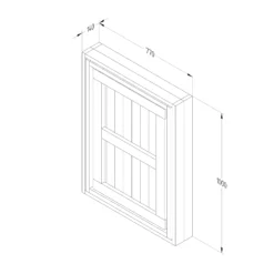 Forest Garden Fold Down Timber Garden Bar (Base Not Required) -Garden & Outdoors forest garden fold down timber garden bar base not required 5013053192276 02t
