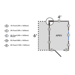 Forest Garden Lean To Shed Kit, (H)1972mm (W)2006mm (D)1882mm - Assembly Service Included -Garden & Outdoors forest garden lean to shed kit h 1972mm w 2006mm d 1882mm assembly service included5013053190784 02t
