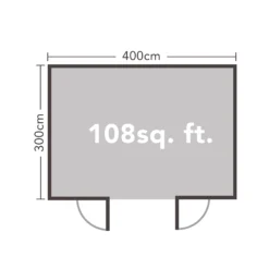 Forest Garden Melbury 4x3 Toughened Glass Pent Loglap Solid Wood Cabin With Double Door - Assembly Service Included -Garden & Outdoors forest garden melbury 4x3 toughened glass pent loglap solid wood cabin with double door assembly service included5013053181744 02t bq