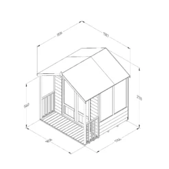 Forest Garden Oakley 6x6 Apex Overlap Solid Wood Summer House With Double Door - Assembly Service Included 9 Forest Garden Oakley 6x6 Apex Overlap Solid Wood Summer House With Double Door - Assembly Service Included -Garden & Outdoors forest garden oakley 6x6 apex overlap solid wood summer house with double door assembly service included5013053188491 01t bq