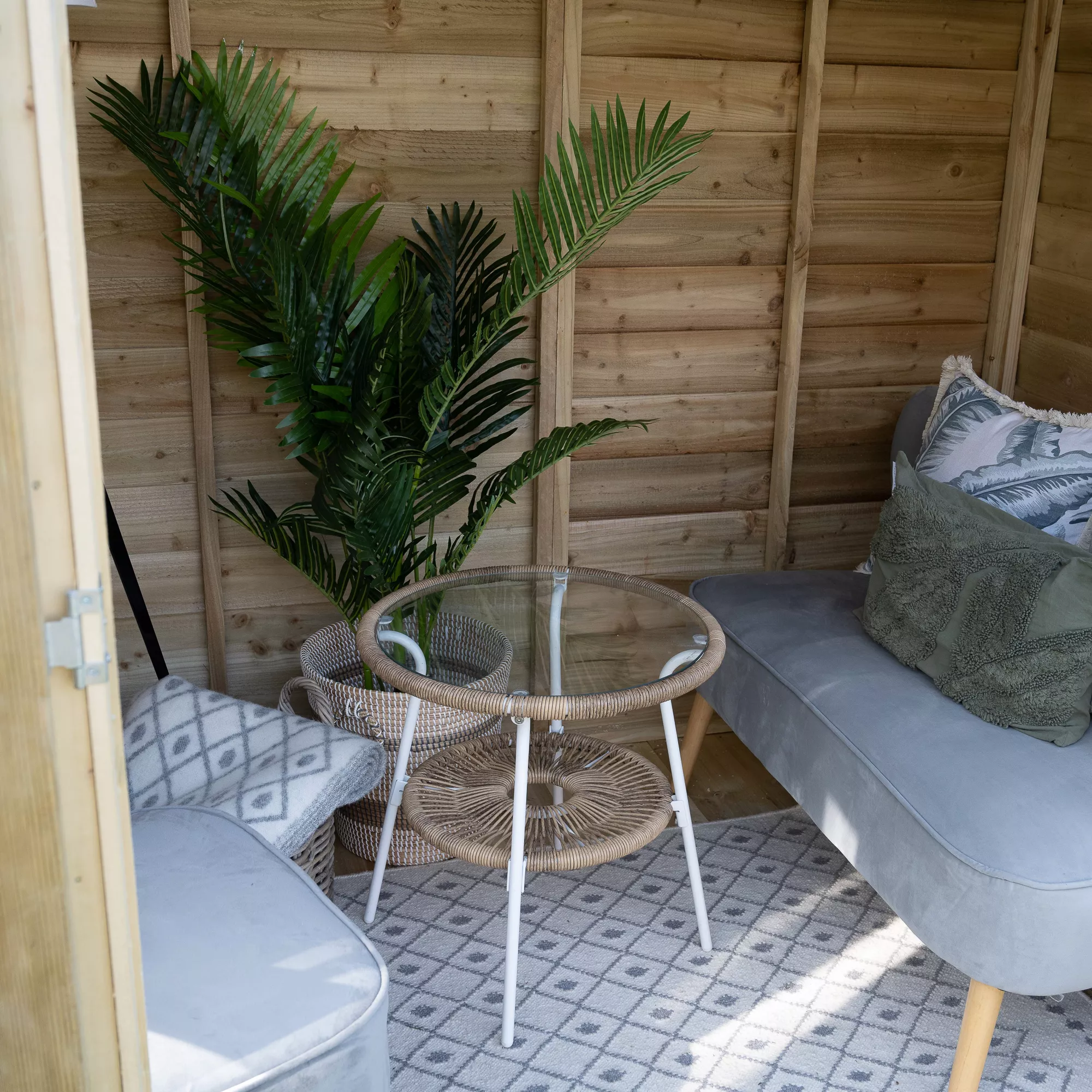 Forest Garden Oakley 7x5 Apex Overlap Solid Wood Summer House With Double Door (Base Included) 3 Forest Garden Oakley 7x5 Apex Overlap Solid Wood Summer House With Double Door (Base Included) - Image 3