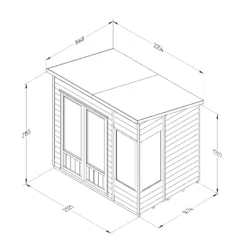 Forest Garden Oakley 7x5 Pent Overlap Solid Wood Summer House With Double Door 9 Forest Garden Oakley 7x5 Pent Overlap Solid Wood Summer House With Double Door -Garden & Outdoors forest garden oakley 7x5 pent overlap solid wood summer house with double door5013053188507 01t bq