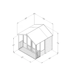Forest Garden Oakley 7x7 Apex Overlap Solid Wood Summer House With Double Door 9 Forest Garden Oakley 7x7 Apex Overlap Solid Wood Summer House With Double Door -Garden & Outdoors forest garden oakley 7x7 apex overlap solid wood summer house with double door5013053188644 01t bq